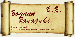 Bogdan Rašajski vizit kartica